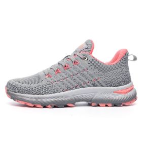 Men Sports Sneakers Trainers Running Shoes Man Walking Outdoor Racing Shoes Breathable Mesh Shoes Light Jogging Couple Sneakers (Color: light gray, size: 40)