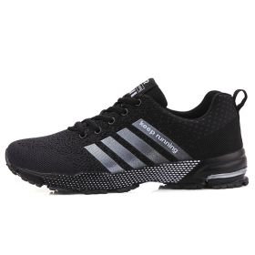 New Shoes Men Sneakers Male Mens Shoes Tennis Luxury Shoes Trainer Race Breathable Shoes Fashion Running Shoes Air Mesh Hombre (Color: 8702 black, size: 45)