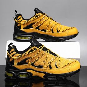 Men Sneaker Breathable Mesh Male Running Shoes Footwear Outdoor Jogging Walking Sport Sneakers for Man Chaussure Homme Plus39-46 (Color: yellow 106, size: 40)