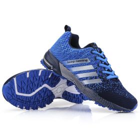 Men Shoes Breathable Mesh Trendy Sneakers Women Original Running Super Light Walking Big Size Man Tennis Shoes Zapatillas Hombre (Color: blue 8702, size: 36)